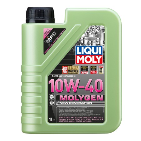 Photographie d'un bidon de Huile moteur Liqui Moly Molygen New Generation 10W-40