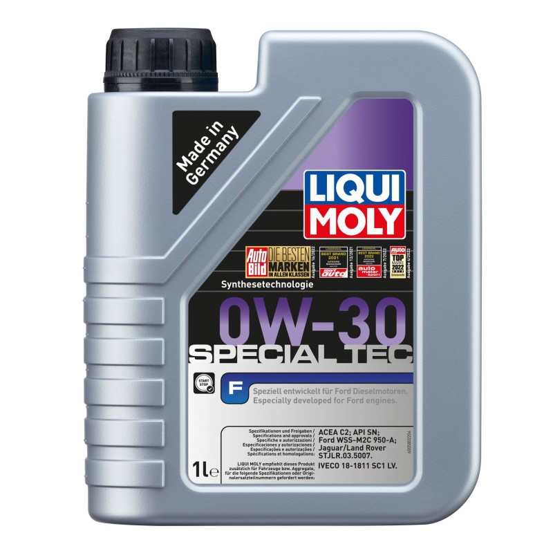 Photographie d'un bidon de Special Tec F 0W-30 C2 | Huile moteur Liqui Moly