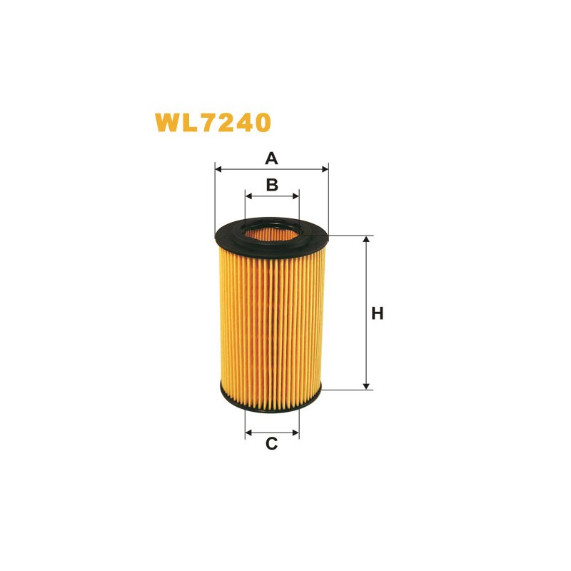 Photographie du produit d'entretien Filtre a Huile WIX WL7240 pour voiture