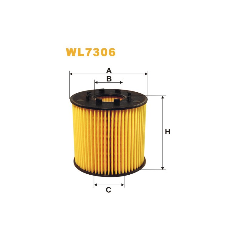 Photographie du produit d'entretien Filtre a Huile WIX WL7306 pour voiture