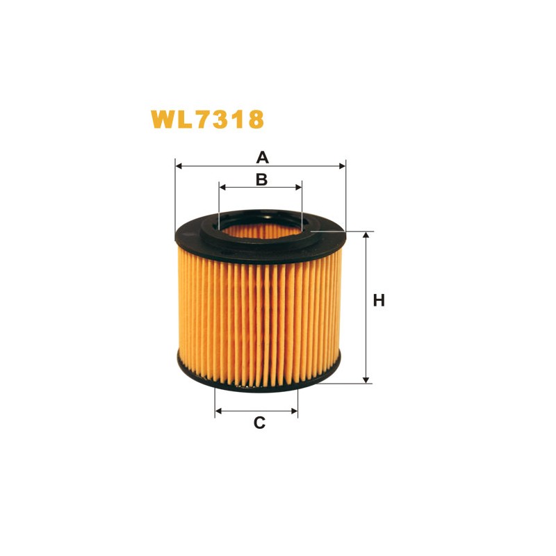 Photographie du produit d'entretien Filtre a Huile WIX WL7318 pour voiture