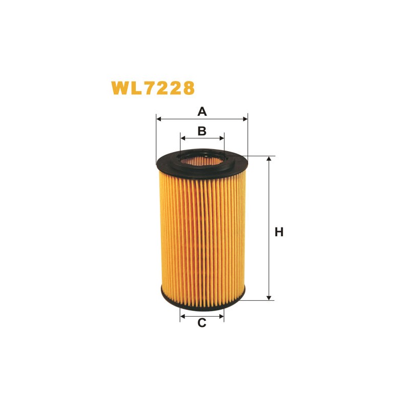 Photographie du produit d'entretien Filtre a Huile WIX WL7228 pour voiture