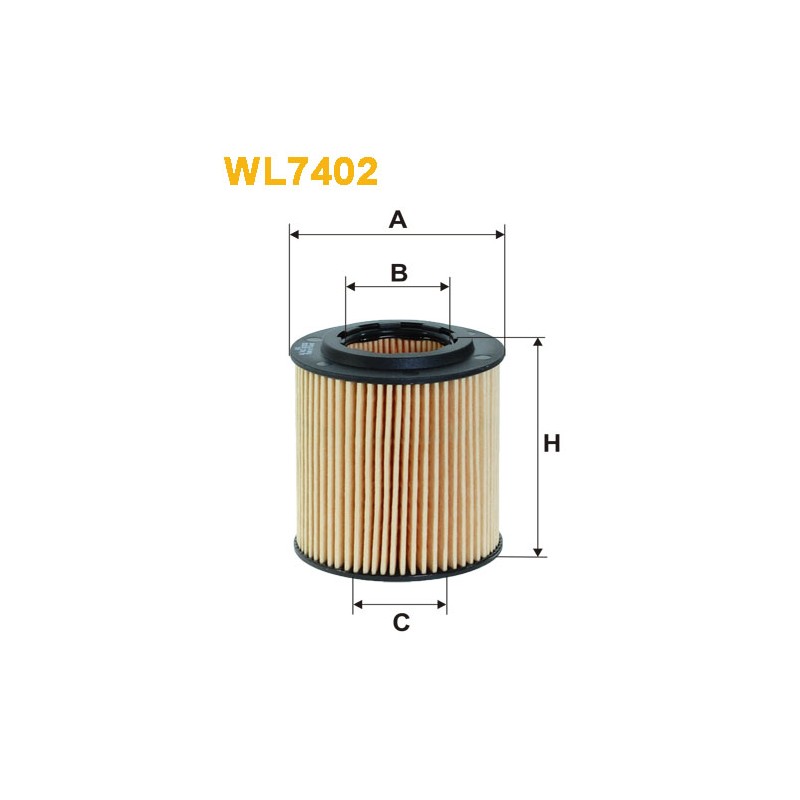 Photographie du produit d'entretien Filtre a Huile WIX WL7402 pour voiture