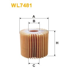 Photographie du produit d'entretien Filtre a Huile WIX WL7481 pour voiture