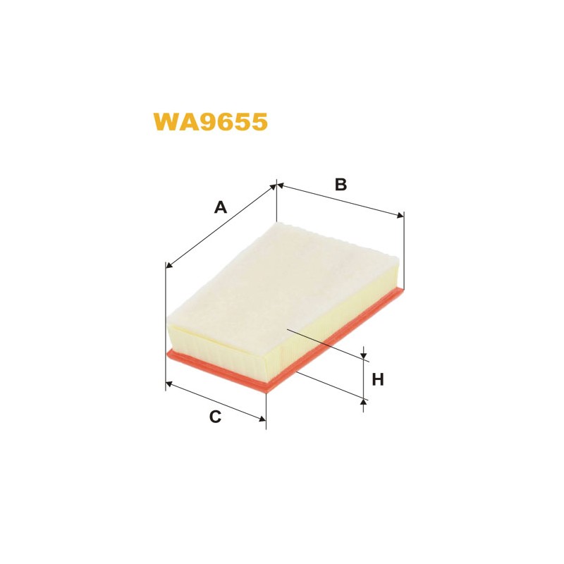 Photographie du produit d'entretien Filtre à Air WIX WA9655 pour voiture