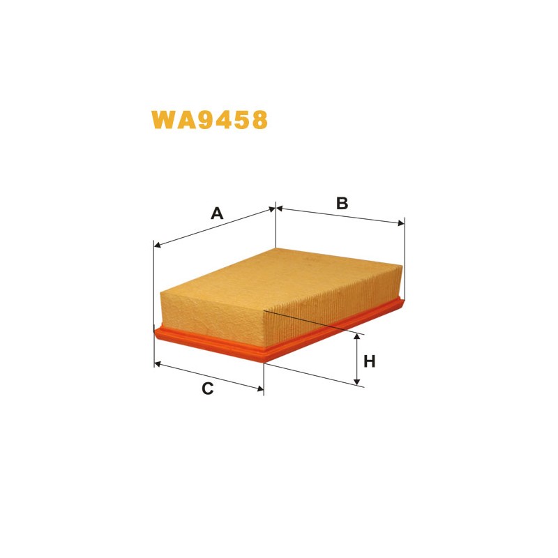 Photographie du produit d'entretien Filtre à Air WIX WA9458 pour voiture