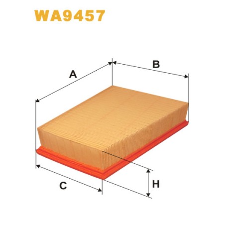 Photographie du produit d'entretien Filtre à Air WIX WA9457 pour voiture