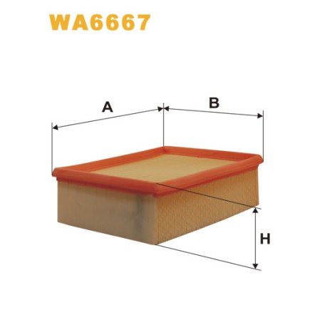 Photographie du produit d'entretien Filtre à Air WIX WA6667 pour voiture