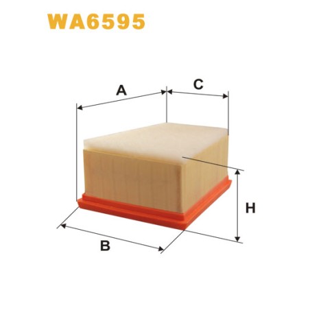 Photographie du produit d'entretien Filtre à Air WIX WA6595 pour voiture