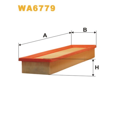 Photographie du produit d'entretien Filtre à Air WIX WA6779 pour voiture