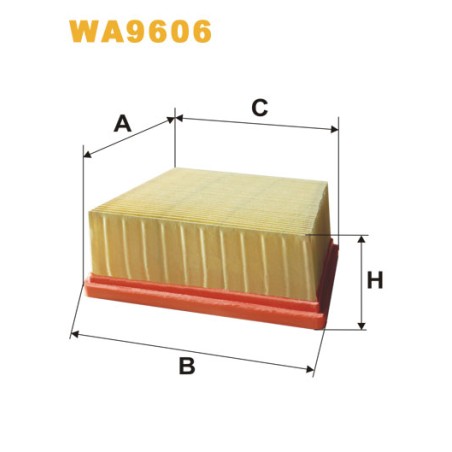 Photographie du produit d'entretien Filtre à Air WIX WA9606 pour voiture