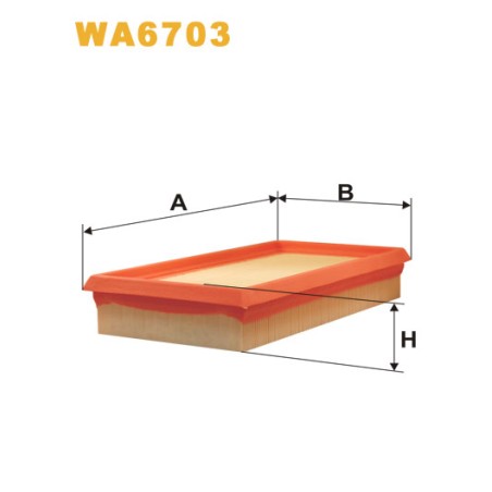 Photographie du produit d'entretien Filtre à Air WIX WA6703 pour voiture