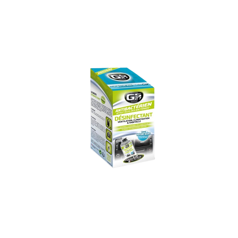Photographie du produit d'entretien Coffret Désinfectant Climatisation, Ventilation et Habitacle GS27 125mL