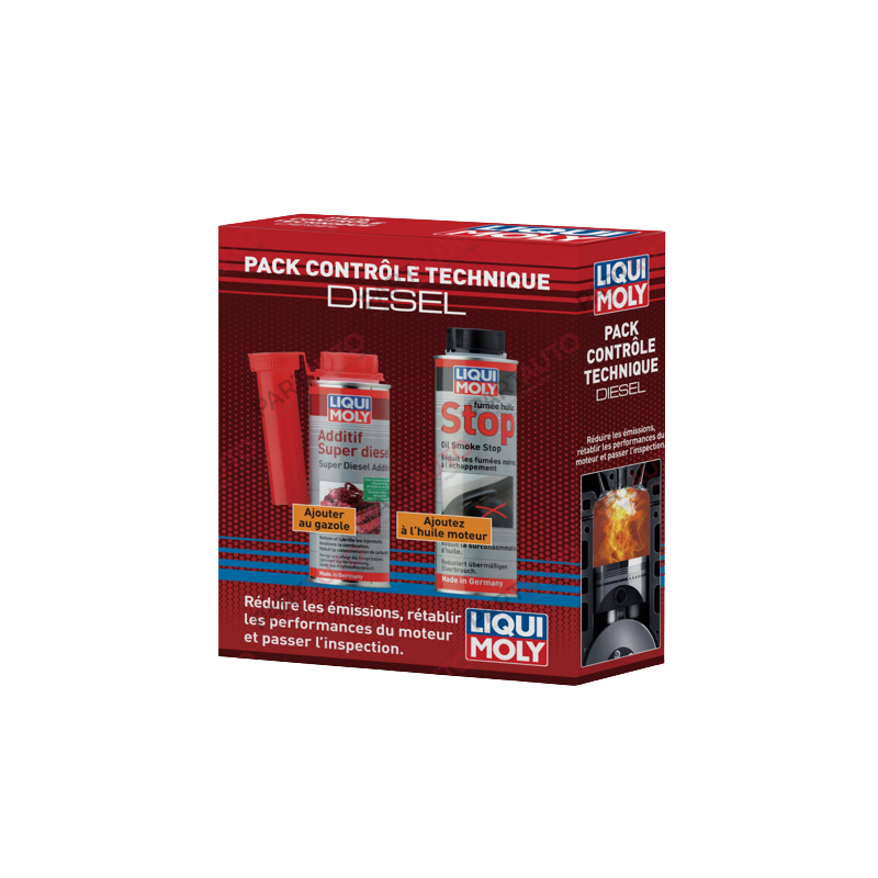 Photographie du produit d'entretien Pack contrôle technique diesel Liqui Moly 500mL