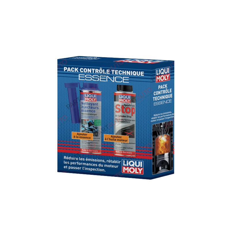 Photographie du produit d'entretien Pack contrôle technique essence Liqui Moly 550mL