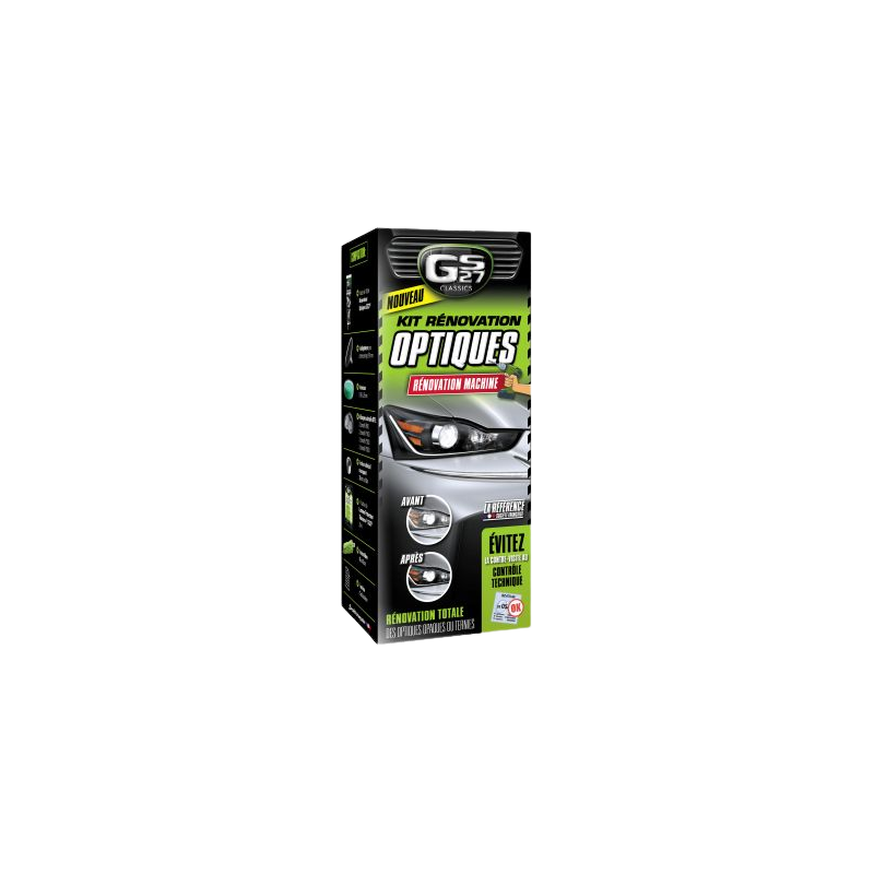 Photographie du produit d'entretien Kit de Rénovation Optiques GS27