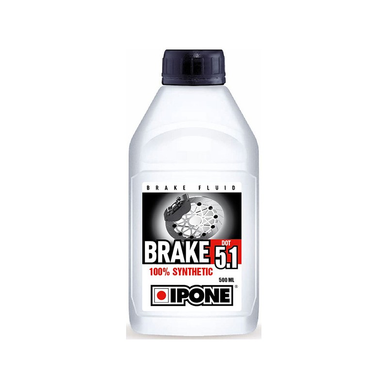 Photographie d'une huile de moteur Liquide de Frein Ipone 500mL|BRAKE DOT 5.1